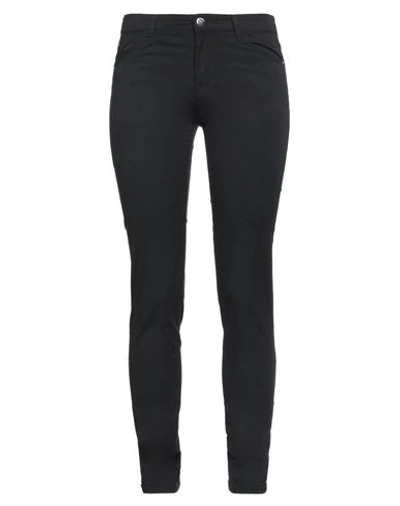 Emporio Armani Woman Pants Black Size 25 Cotton, Polyester, Elastane In Black