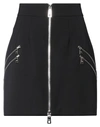 Dolce & Gabbana Multipocketed Miniskirt With Front Full Zip In Black