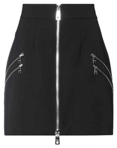 Dolce & Gabbana Multipocketed Miniskirt With Front Full Zip In Black