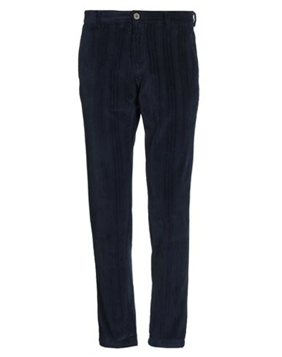 En Avance Man Pants Midnight Blue Size 36 Cotton, Elastane