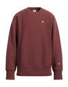 Champion Reverse Weave Man Sweatshirt Brick Red Size Xl Cotton, Polyester, Elastane