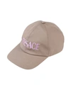Versace Metallic Logo Baseball Cap In Beige