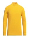 Officina 36 Man Turtleneck Ocher Size M Wool, Polyamide In Yellow