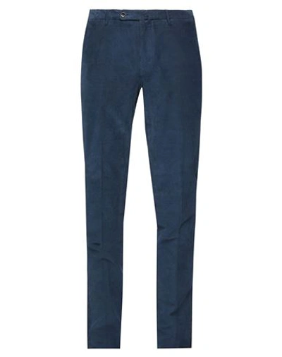 Incotex Man Pants Midnight Blue Size 30 Cotton, Elastane In Navy Blue