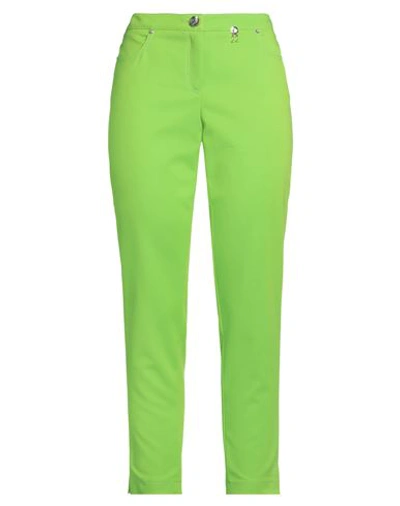 22 Maggio By Maria Grazia Severi Woman Pants Light Green Size 8 Cotton, Polyamide, Elastane