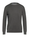 Rossopuro Man Sweater Dove Grey Size 4 Cotton