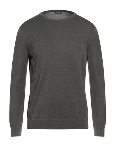 Rossopuro Man Sweater Dove Grey Size 4 Cotton