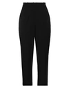 Angela Davis Woman Pants Black Size 4 Polyester, Viscose, Elastane