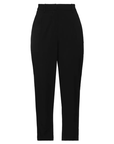 Angela Davis Woman Pants Black Size 4 Polyester, Viscose, Elastane