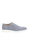 Brian Cress Man Lace-up Shoes Pastel Blue Size 10 Soft Leather