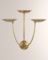 Visual Comfort Signature Keira 3-light Large Triple Sconce By Thomas O'brien - 23"