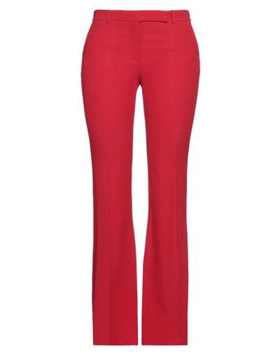 Alexander Mcqueen Woman Pants Red Size 6 Viscose, Acetate In Red