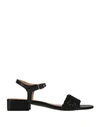 Gioseppo Woman Sandals Black Size 9.5 Soft Leather