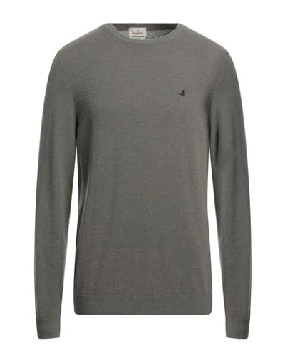 Brooksfield Man Sweater Grey Size 46 Wool