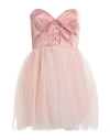 Aniye By Woman Mini Dress Pastel Pink Size 10 Polyester, Elastane