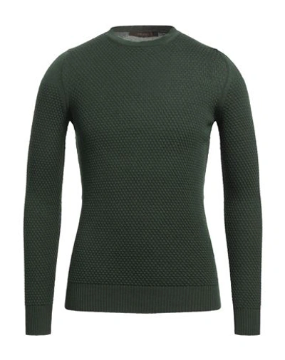 Jeordie's Man Sweater Green Size M Merino Wool, Dralon