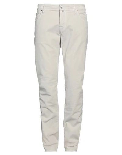 Jacob Cohёn Man Pants Ivory Size 32 Cotton, Elastane In White