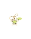 Furla Venus Keyring Star Woman Key Ring Lime Green Size - Metal, Soft Leather