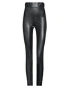 Soallure Woman Pants Black Size 10 Polyurethane, Polyester In Black