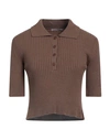 Hinnominate Woman Sweater Light Brown Size L Viscose, Acrylic, Elastane In Beige