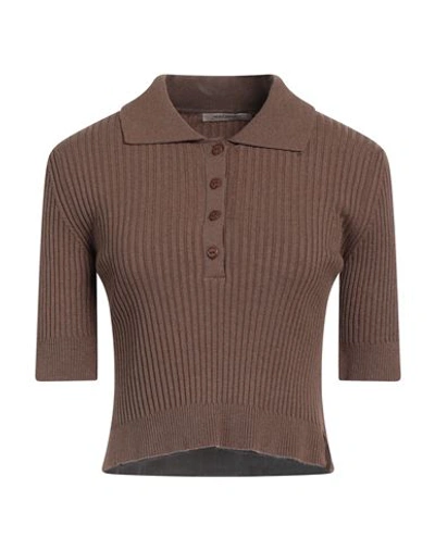 Hinnominate Woman Sweater Light Brown Size L Viscose, Acrylic, Elastane In Beige