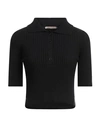 Hinnominate Woman Sweater Black Size M Viscose, Acrylic, Elastane