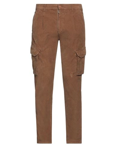 Grey Daniele Alessandrini Man Pants Camel Size 31 Cotton, Elastane In Beige