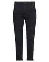 Stilosophy Man Pants Navy Size 28 Cotton, Elastane In Navy Blue