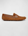 Donald J Pliner Men's Maverick Suede Driving Shoes In Cognac