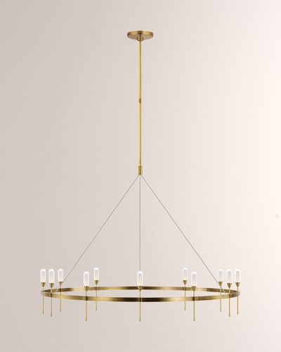 Visual Comfort Signature Overture Grande Ring Chandelier By Peter Bristol