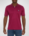Robert Graham Men's Archie 2 Knit Polo Shirt In Dark Raspberry