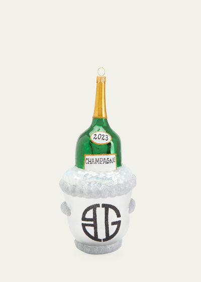 Bergdorf Goodman 2020 Bg Champagne Bucket Christmas Ornament