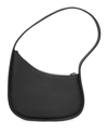 The Row Half Moon Leather Shoulder Bag In Black