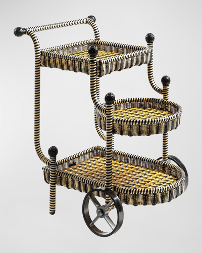 Mackenzie-childs Courtyard Bar Cart In Multi