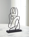 Global Views Wire Madonna Antiqued Bronze Sculpture