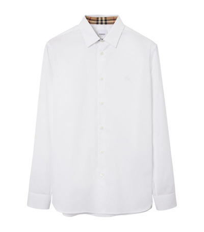 Burberry Embroidered Ekd Shirt In White