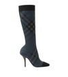 BURBERRY KNITTED CHECK SOCK BOOTS 105
