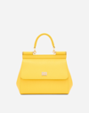 Dolce & Gabbana Small Sicily Handbag In Yellow