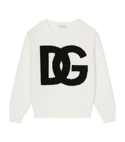 Dolce & Gabbana Kids' Crew-neck Sweater (8-14 Years) In Multi