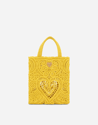 Dolce & Gabbana Small Beatrice Shopper In Yellow