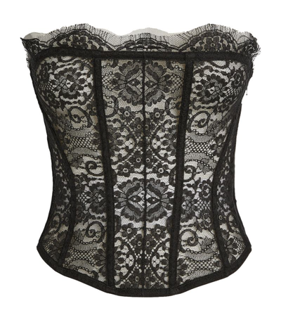 I.d. Sarrieri Lace Bustier In Black