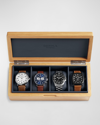 Shinola Men's Watch Collector's Box In Oak Navy