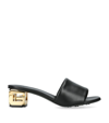 GIVENCHY LEATHER G CUBE MULES 45