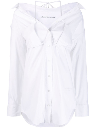 Alexander Wang Layered Bikini Shirt In White