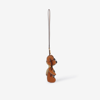 Burberry Thomas Bear Puzzle Charm In Briar Brown/archive Beige