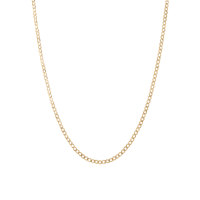 Aurate New York Medium Gold Curb Chain Necklace In Yellow