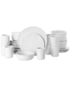 STONE BY MERCER PROJECT STONE LAIN BY MERCER PROJECT HEKONDA 32PC STONEWARE DEBOSSED DINNERWARE SET