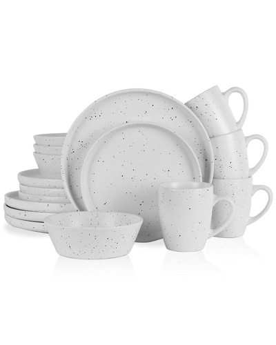 Stone Lain Jade 16pc Stoneware Dinnerware Set