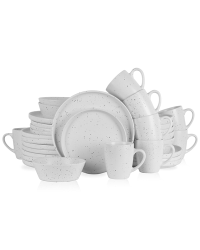 Stone Lain Jade 32pc Stoneware Dinnerware Set