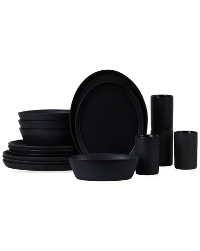 STONE BY MERCER PROJECT STONE LAIN BY MERCER PROJECT KATACHI 16PC STONEWARE DINNERWARE SET